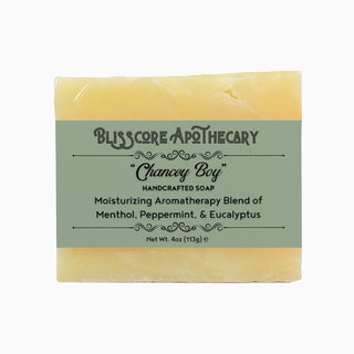 "Chancey Boy" by Blisscore Apothecary, Handcrafted Soap with Menthol, Peppermint & Eucalyptus