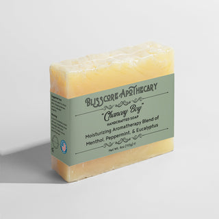 "Chancey Boy" by Blisscore Apothecary, Handcrafted Soap with Menthol, Peppermint & Eucalyptus