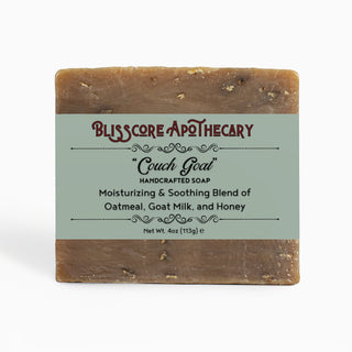 "Couch Goat" by Blisscore Apothecary, Handcrafted Soap with Oat Milk & Honey