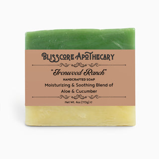 "Ironwood Ranch" by Blisscore Apothecary, Handcrafted Soap with Aloe & Cucumber