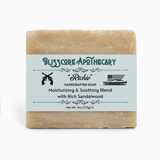 "Richie" by Blisscore Apothecary, Handcrafted Soap with Rich Sandalwood (100% of the Profits Donated to the Lewy Body Dementia Association)