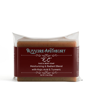 "E.L." by Blisscore Apothecary, Kojic Acid & Turmeric Face & Body Soap