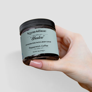 "Shadow" by Blisscore Apothecary, Peppermint-Coffee Scrub