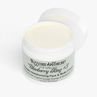 "Blueberry King #3" by Blisscore Apothecary, Face & Body Cream with Sweet Orange & Bergamot