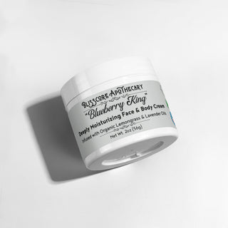 "Blueberry King" by Blisscore Apothecary, Face & Body Cream with Lemongrass & Lavender