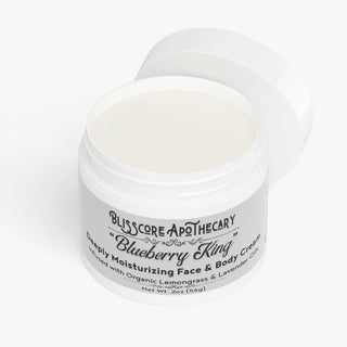 "Blueberry King" by Blisscore Apothecary, Face & Body Cream with Lemongrass & Lavender