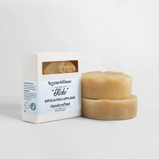 "Koko" by Blisscore Apothecary, Handcrafted Exfoliating Hemp & Luffa Bar