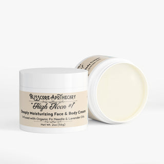 "High Noon #1" by Blisscore Apothecary, Tallow Cream with Fir Needle & Lavender (Skin Cream)