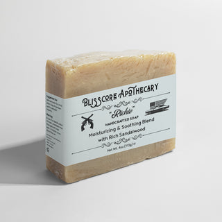 "Richie" by Blisscore Apothecary, Handcrafted Soap with Rich Sandalwood (100% of the Profits Donated to the Lewy Body Dementia Association)