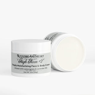 "High Noon #2" by Blisscore Apothecary, Face & Body Cream with Lemongrass & Lavender
