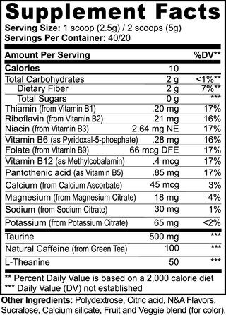 NaturalSurge (Energizing Pre-Workout Powder, Melon Creamsicle)