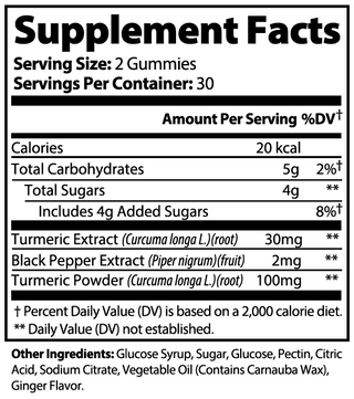 GoldenZen (Anti-Inflammatory Gummies, Turmeric-Ginger)